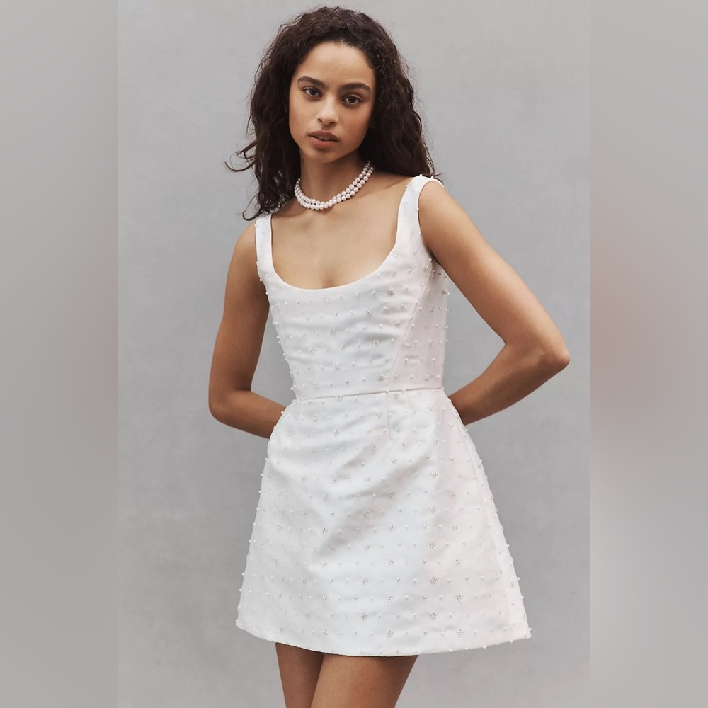 Watters Obsessed Scoop A- line Mini Dress